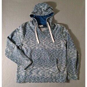 Hang Ten A California Classic Surf Blue/White Pullover Hoodie Womens Medium